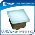red color 100*100 waterproof led toughed glass wall brick light